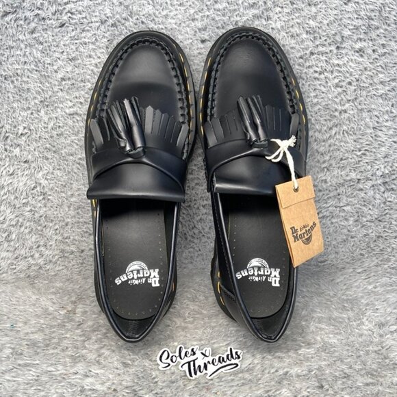 Dr. Martens Adrian Quad Loafers Size 9-13 Men Tassel Black - Picture 6 of 7